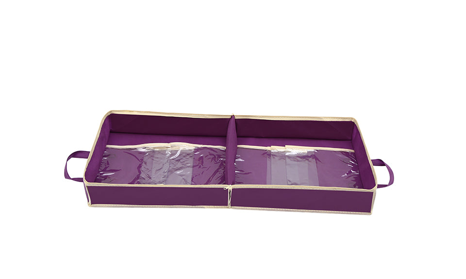 Travel Shoe Bag Organiser – Holds 6 Pairs of Shoes with Dividers and Zippered Closure