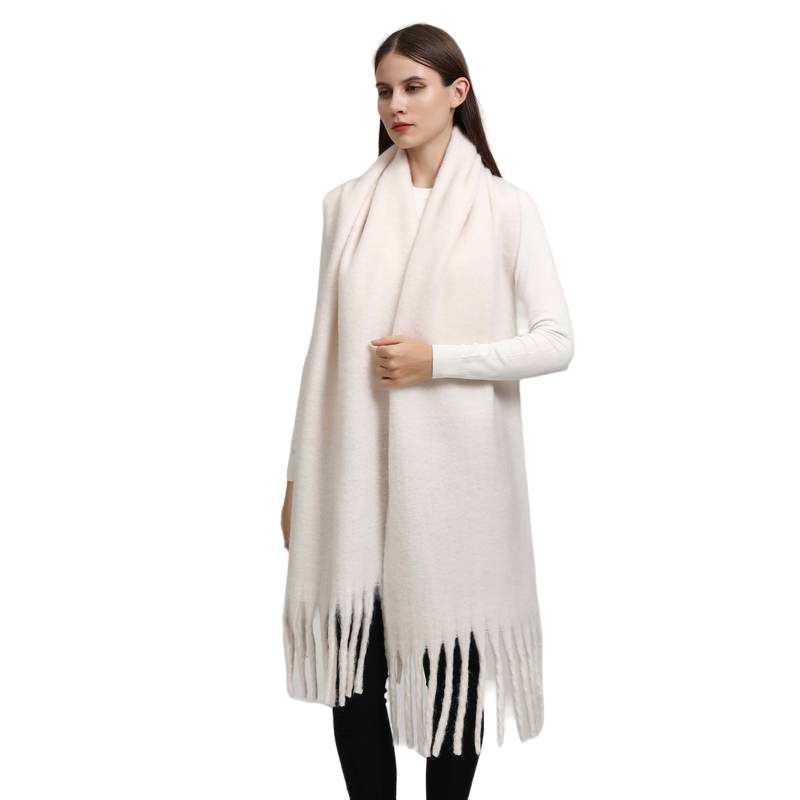 Chunky Winter Tassel Scarf