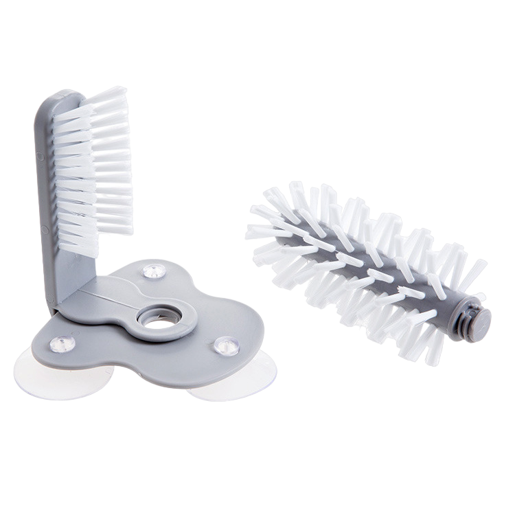 Bottle Cleaning Brush with Suction Cup - Kitchen Sink Organiser
