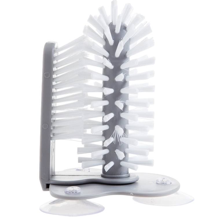 Bottle Cleaning Brush with Suction Cup - Kitchen Sink Organiser