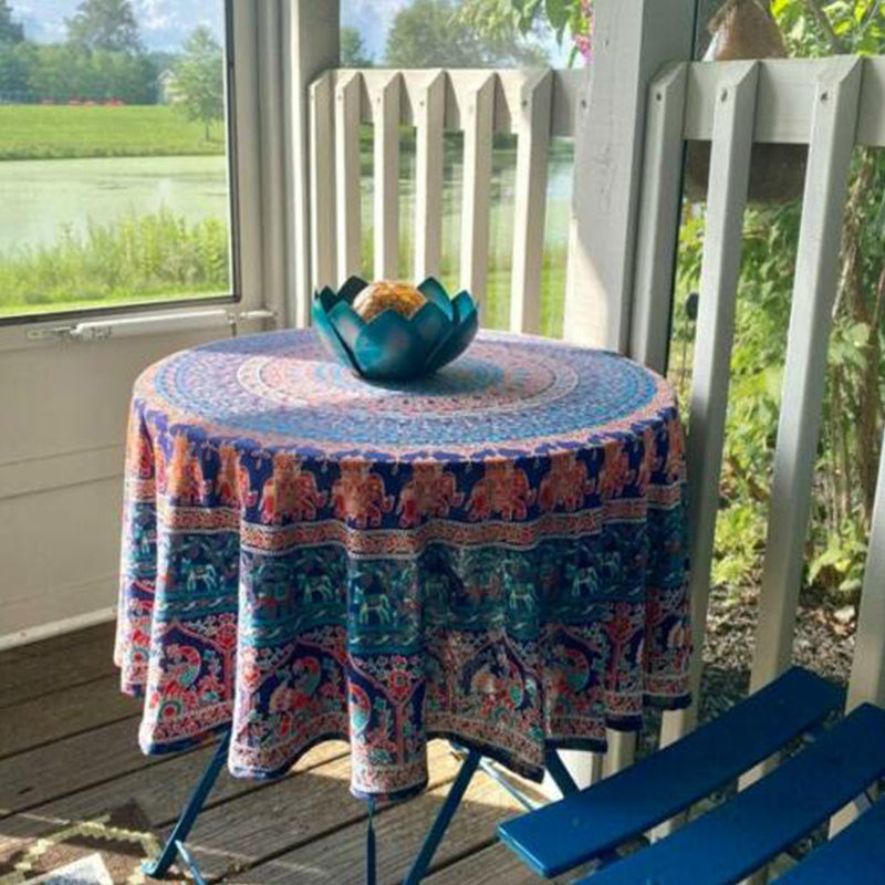 Round Mandala Mat or Table Cover