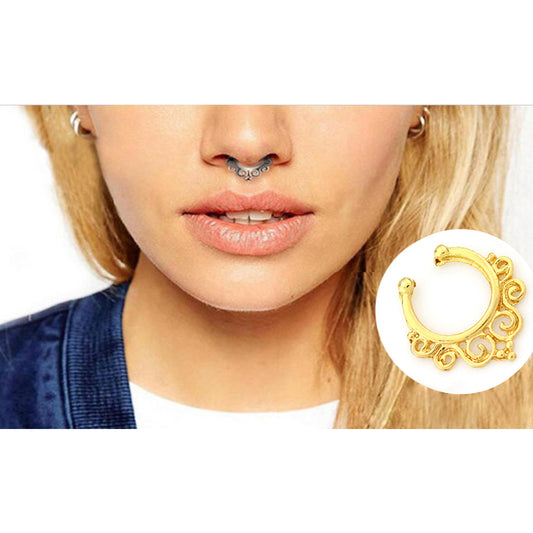 Spiral Septum Nose Ring - Non-Piercing