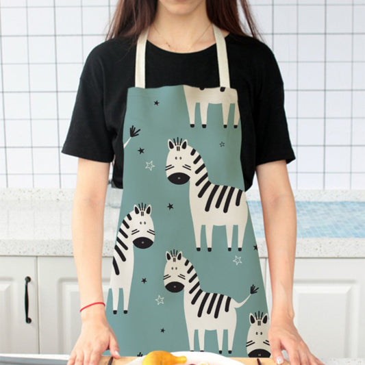 Fun Zebra Print Kids Apron