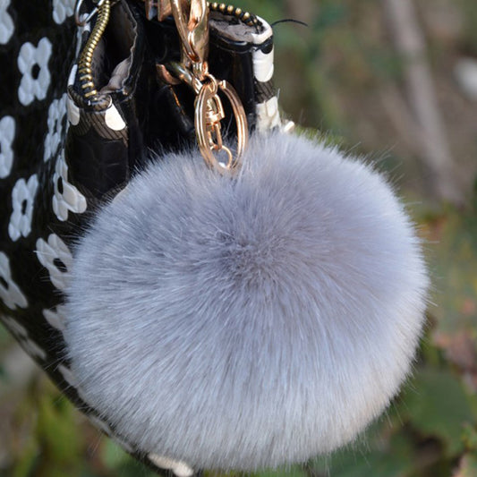 Pom Pom Charm Keyring