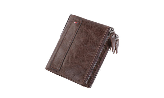 RFID-Blocking Leather Wallet